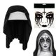 thumbnail image 1 of Set de Accesorios para Disfraz de Monja Saturey Halloween con Tatuaje, 1 of 9