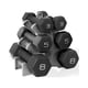 thumbnail image 1 of Set Mancuernas CAP 32lb Neoprene con Rack Hexagonal Negro, 1 of 3