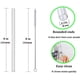thumbnail image 2 of 10 pajitas de vidrio reutilizables con 2 pinzas de limpieza, perfectas para batidos, té y zumos (8 x 200 mm). Respetuosas con el medio ambiente., 2 of 7