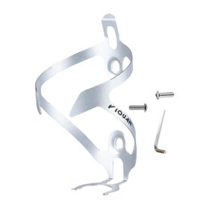 Ioensy - Herramienta De Soporte Del Soporte Para Botellas De Agua De Bicicleta Con Tornillos Para Montar Bicicletas Deportivas De Plata