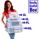 thumbnail image 5 of Caja de Almacenamiento Really Useful Box Plástico Transparente 4L (Paquete de 10), 5 of 9