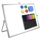 thumbnail image 1 of Pizarra blanca de borrado en seco GMAOPHY de 40 x 30 cm con soporte y 10 rotuladores, 1 of 6