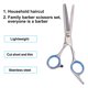thumbnail image 2 of Tijeras de entresacar de 6.57 pulgadas de largo para cabello largo, corto, grueso, duro y suave para hombres y mujeres azul, 2 of 6