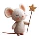 thumbnail image 2 of Figura En Miniatura De Ratón De Fieltro Hecho A Mano Con Estrella Para Regalo De Cumplea?os O Fiesta Navide?a, Estilo D, 2 of 5
