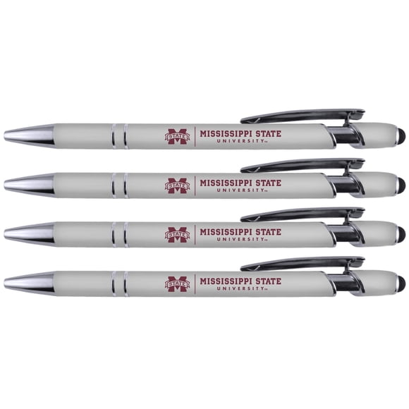 Bolígrafo de saludo Mississippi State Soft Touch, paquete de 4