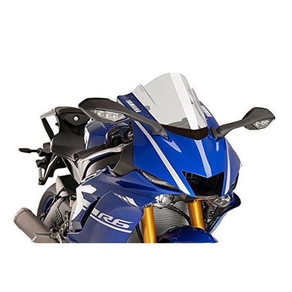 Parabrisas Puig Racing para Yamaha YZF‑R6 2017‑2018 (Transparente)