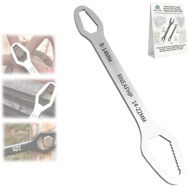 Llave autoajustable doble extremo 3-25mm métrica SAE fontanería hogar