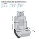 thumbnail image 4 of Fundas para asientos de coche FH Group Front Set, tela universal, gris, 4 of 8