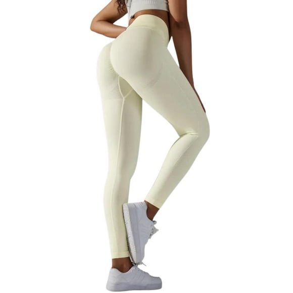 Calzas Leggings Push Up Solido Beige M