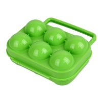 Magideal - Contenedor De Huevos Portátil Para Acampar, Contenedor De Almacenamiento De Huevos, Caja De Huevos Con 6 Compartimentos Para Acampar Y Actividades Al Verde