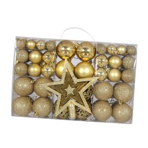 Magideal - 101 Piezas De Adornos Navideños Para Decoración De , Estrella, Adornos Duraderos Para Bricolaje, Adornos Colgantes Para Navidad, Oficina, Vacacio Oro