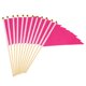 thumbnail image 1 of Uxcell 8 x 3 pulgadas Mini Banderas de Pennant, 12Pcs Palo de Madera Pequeña Bandera de Mano para Celebración DIY Deportes, Rojo Rosado, 1 of 6