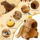 thumbnail image 5 of Mochila Peluche Capibara Bolso Kawaii Capybara Marrón Claro Liso 35cm Puede almacenar cosas, 5 of 8
