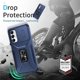 thumbnail image 4 of Funda Armada para Samsung Galaxy A05S con Tapa Deslizante y Soporte Magnético Giratorio Azul, 4 of 5