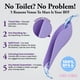 thumbnail image 3 of Dispositivo urinario femenino VENUS TO MARS morado con estuche de transporte, 3 of 8