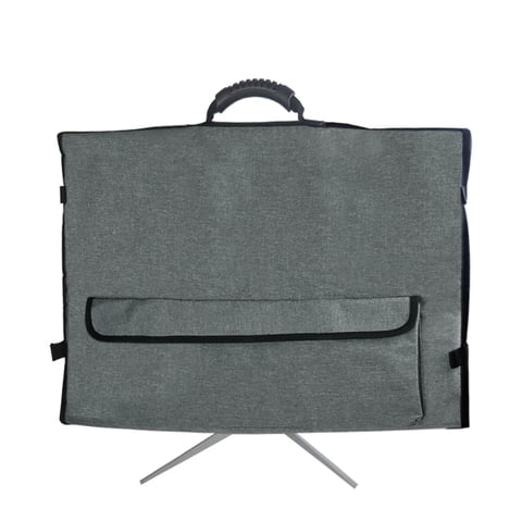 Xusx111 - Monitor De 27 Pulgadas Bolsa De Transporte, Universal 27"" Bolsa De Monitor De Computadora Con Manija De Goma Y Bolsillos, Gris