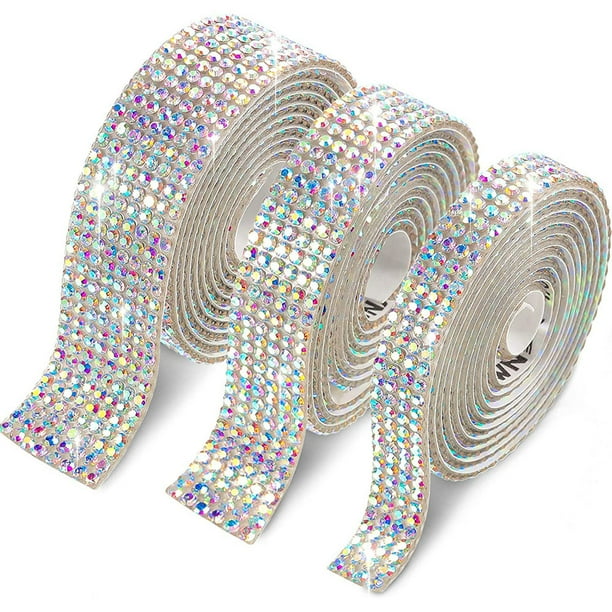 1yard/roll Sparkling Rhinestone Ribbon for DIY Crafts and Phone Decoration - Self-Adhesive and Easy to Apply