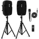 thumbnail image 1 of Sistema de altavoces PA Pyle PPHP849KT 700W Bluetooth 8" Negro, 1 of 7