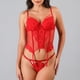 thumbnail image 1 of Corset Encaje Copas Y Ligas Flores Mujer 25483-23, 1 of 2