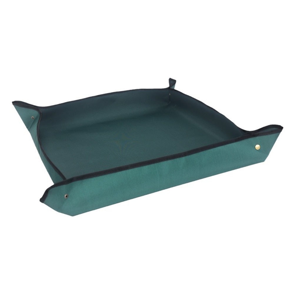 Xusx111 - Bandeja De Plantador, 2pcs Espesado Tejido De Oxford Portátil De Repotting De Planta Interior Estera, Extra Grande 43.3 '' * 30 '', Impermeable, Plegable, Verde