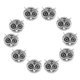 thumbnail image 2 of 10 Piezas De Metal Búho DIY Pulsera Conector Espaciador Encanto Cuentas Plata, 2 of 5