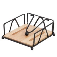 Magideal - Servilleteros De Papel, Estante Para Pañuelos De Hierro, Práctico Dispensador De Servilletas, Dispensador De Pañuelos Para Cafetería, Mesa De Comedor, Negro