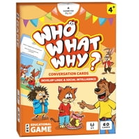 Tarjetas De Conversación Clever Fox Play Who What Why Para Niños Mayores De 4 Años