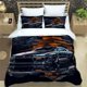 thumbnail image 1 of Sports car bedding set car theme duvet cover pillowcase, suitable for children, adults, men, home room bedroom decoration, 1 of 5