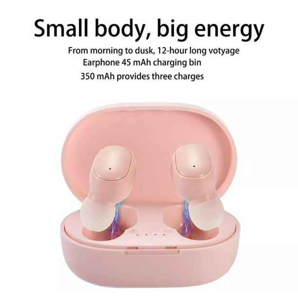 Auriculares Bluetooth A6S Pro Mipods Rosado Lider