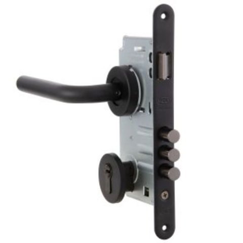 Cerradura Embutida Firenze Black B60 Poli Acceso 1/2