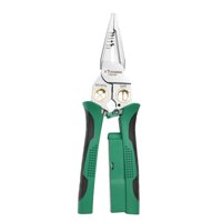 Magideal - Herramienta De Prensado De Alambre, Alicates Pelado De Cables Eléctricos, Alicates De Prensado Cortador De Alambre De Acero Profesional Portátil Compa Con Prueba Eléctrica