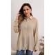 thumbnail image 1 of Blusa Mujer Tipo Lino Algodón Manga Larga Premium Liviana Botones 8056, 1 of 4