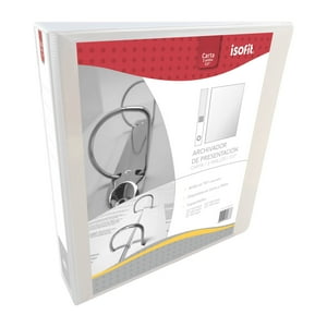 Isofit - Archivador Blanco De 2 Anillos 1 Pulgada Carta