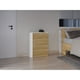 thumbnail image 2 of Mueble Zapatero Organizador 80,6x63,2x22,1 Cm Blanco Y Café Claro, 2 of 3