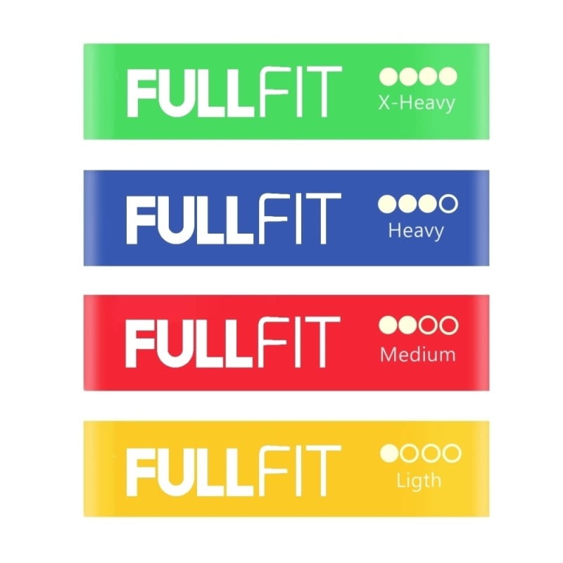 Set 4 Mini Bandas De Resistencia | Fullfit