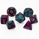 thumbnail image 1 of Set de Dados Chessex Gemini Morado y Verde Azulado con Números Dorados, 1 of 5