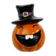 thumbnail image 1 of Figura Coleccionable De Resina, Escultura De Calabaza De Halloween Con Sombrero De Bruja, 6,1 X 6,1 X 8,6 Cm, Sonrisa, 1 of 5