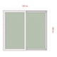 thumbnail image 3 of Ventana Termopanel Pvc Corredera Blanca 100x100cm Dvp, 3 of 5