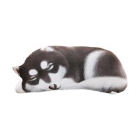 Bothyi - Almohada Linda Y Tierna Del Juguete De La Felpa Del Animal Relleno Precioso De La Felpa Para La Decoración Casera Negro Blanco