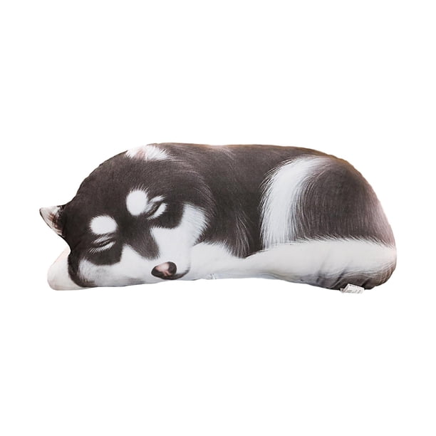 Almohada Linda Y Tierna Del Juguete De La Felpa Del Animal Relleno Precioso De La Felpa Para La Decoración Casera Negro Blanco