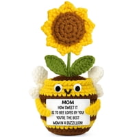 Regalo De Ganchillo Teebim Sunflower Para Mamá El Día De San Valentín