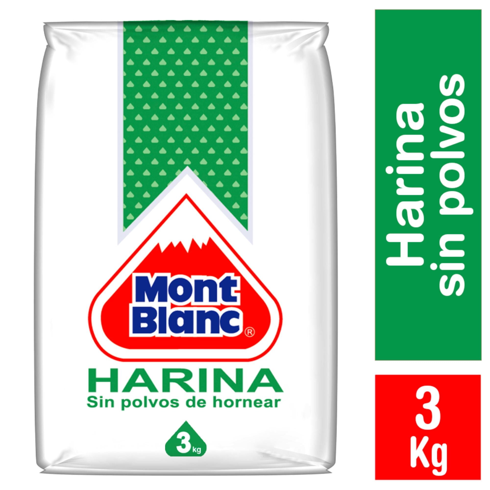 Harina Sin Polvos De Hornear Saco 3 kg Mont Blanc