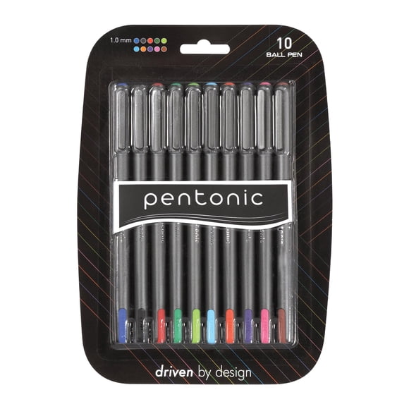 Bolígrafo Linc Pentonic Premium de 1,0 mm, punta mediana, 10 unidades