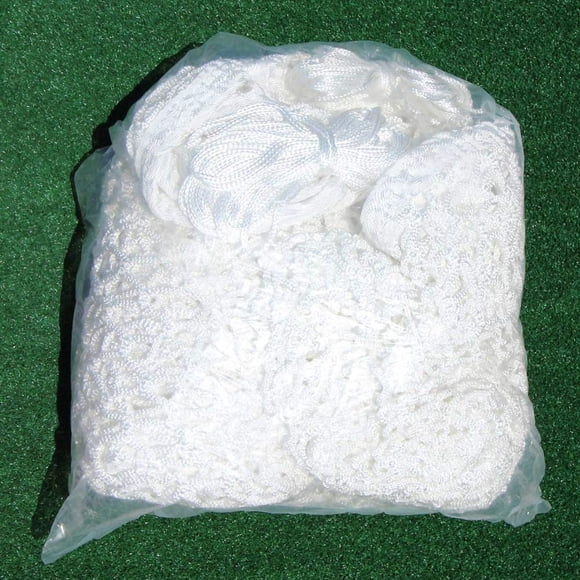 Red de lacrosse Cimarron 6x6x7 ft, poliéster blanco de 7 mm