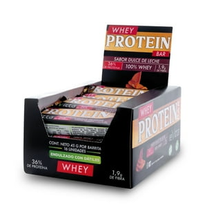Revitta Wellness - 16 Barritas Proteína Whey Protein Bar Dulce De Leche 45 Grs.