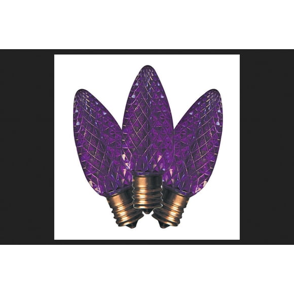 Bombilla Holiday Bright Lights C9 SMD, color morado, 120 V, 0,6 W