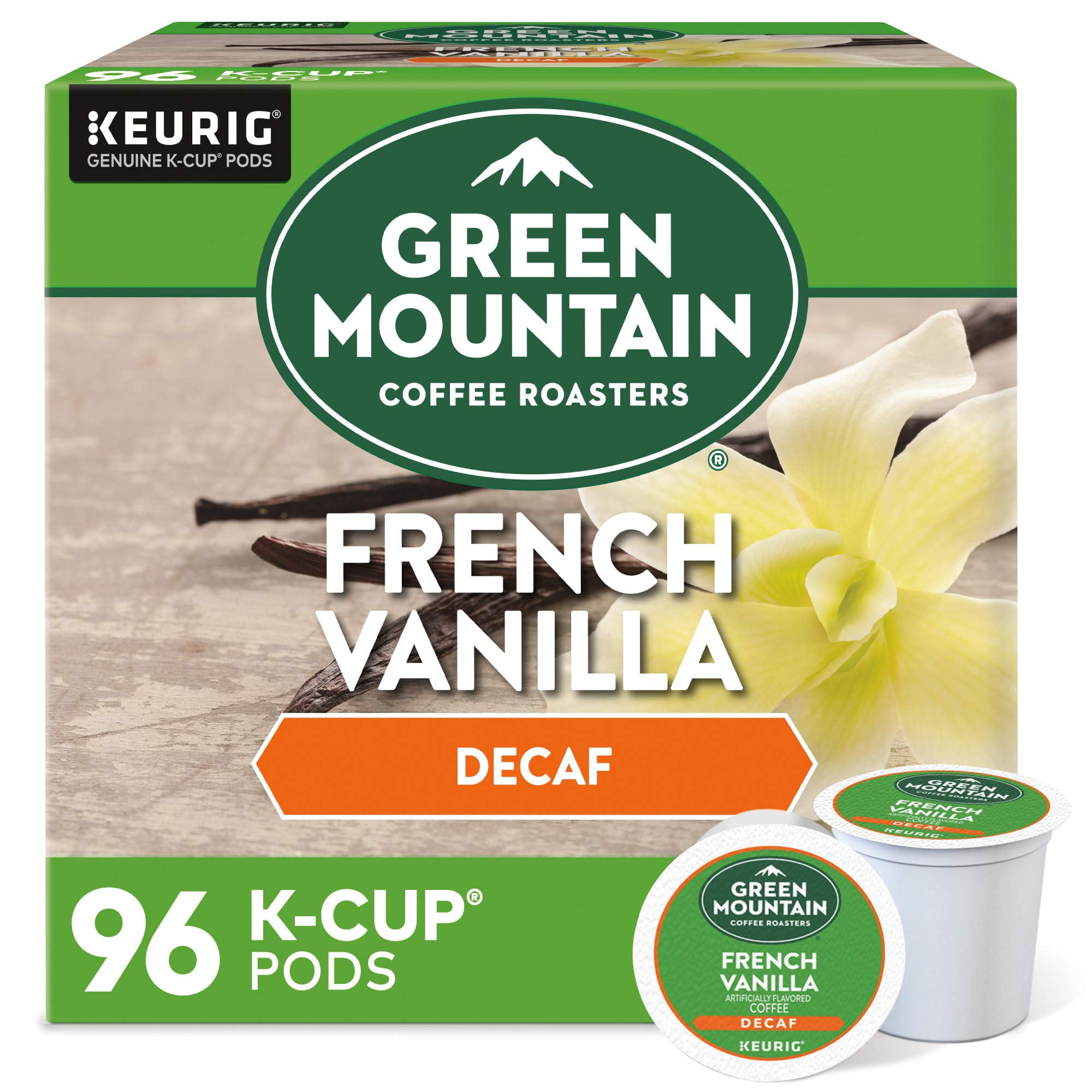 Green Mountain Coffee Roasters - Cápsulas De Café Green Mountain French Vanilla Decaf 96 K-cup