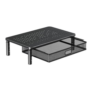 Magideal - Soporte Elevador Para , Soporte Para Computadora Portátil, Elevador Portátil De 3 Alturas Ajustable Con Cajón Para Pc, Impresora, Sofá Escolar,