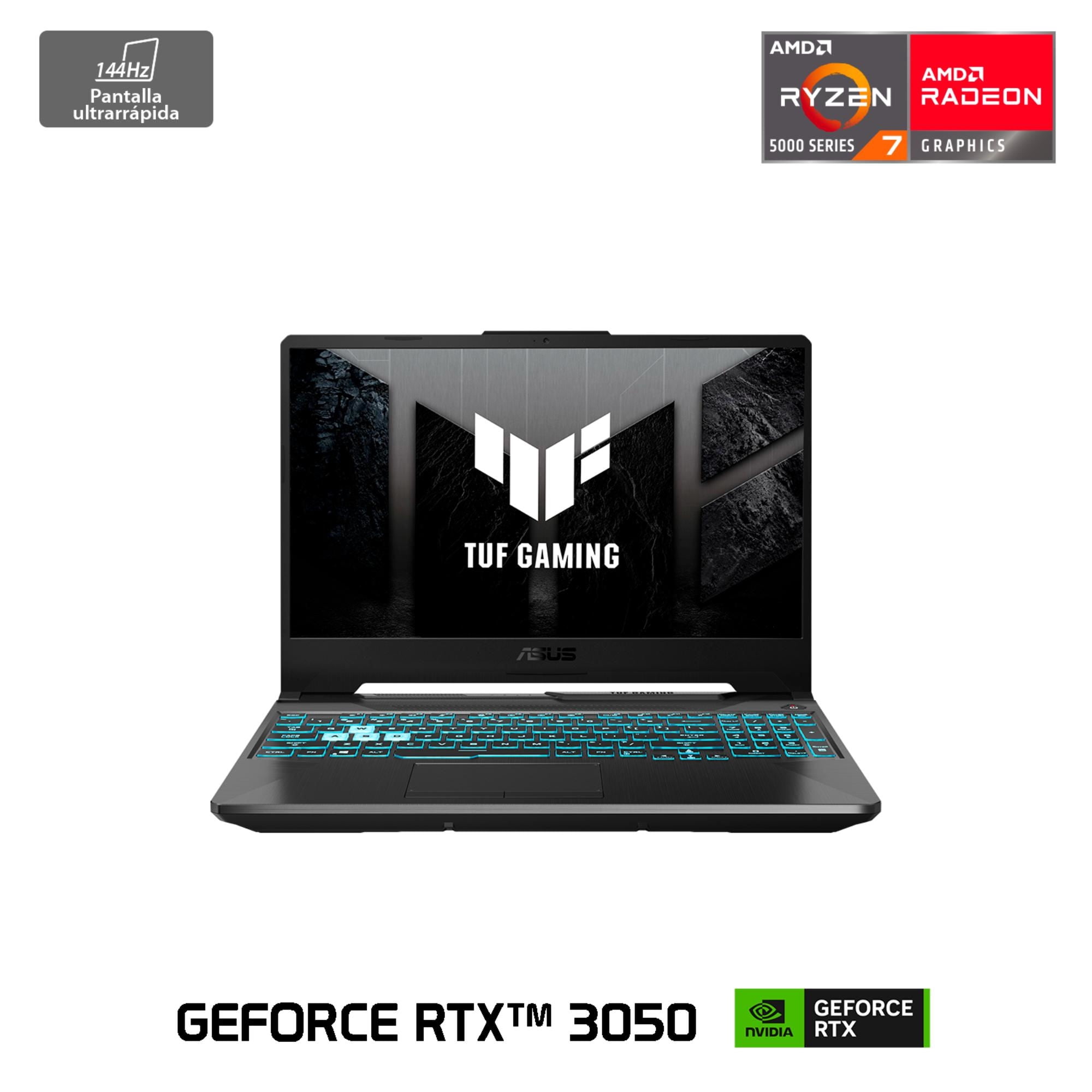 Asus - Notebook Tuf Gaming A15, 15.6"" Fhd Amd Ryzen 5 8Gb Ram 512Gb Ssd Nvidia Rtx 3050 Negro