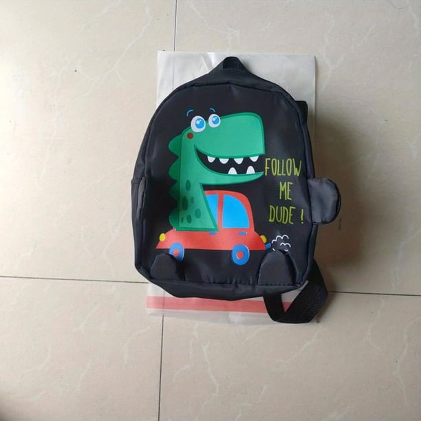 1pc Pre-school Knapsack Strap Traction Cute Cartoon Children's Schoolbag Animal Schoolbag, Suitable For 2-5 Years Old Boys And Girls Schoolbag